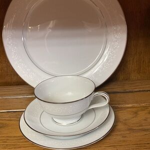 Noritake Buckingham vintage china service for 8 with additional pieces.